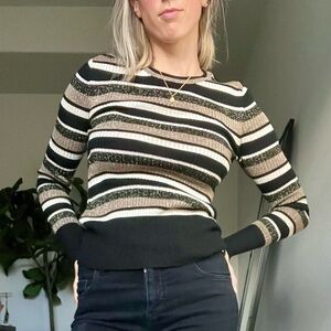 Frame metallic sweater